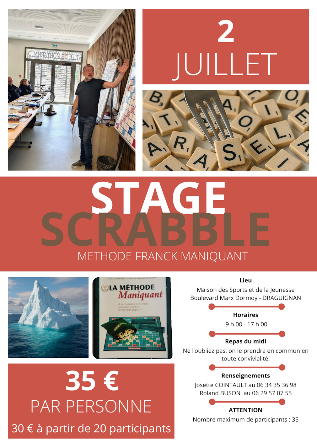 Stage de scrabble